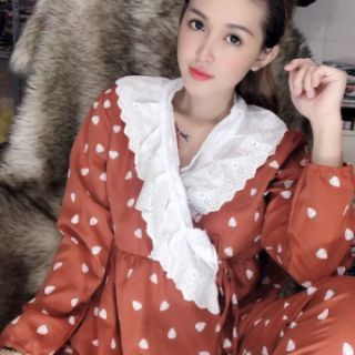 Set tiểu thư phối ren dạng kimono( inbox chọn màu)