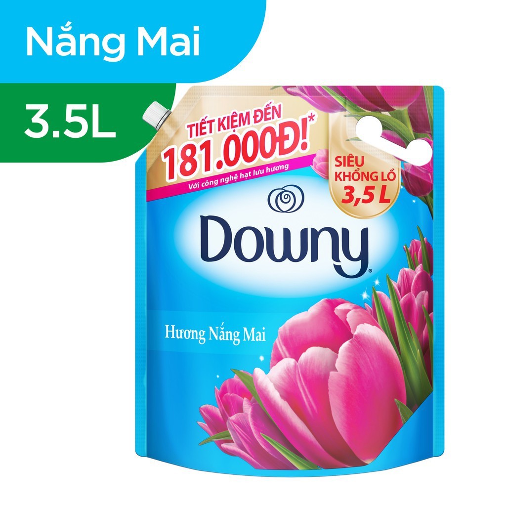 Nước xả vải Downy Nắng mai túi 3L/ 3.5L