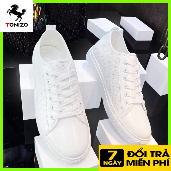 Giày thể thao giá rẻ nhất, giày sneaker nam trắng giá rẻ nhất mã OTN11