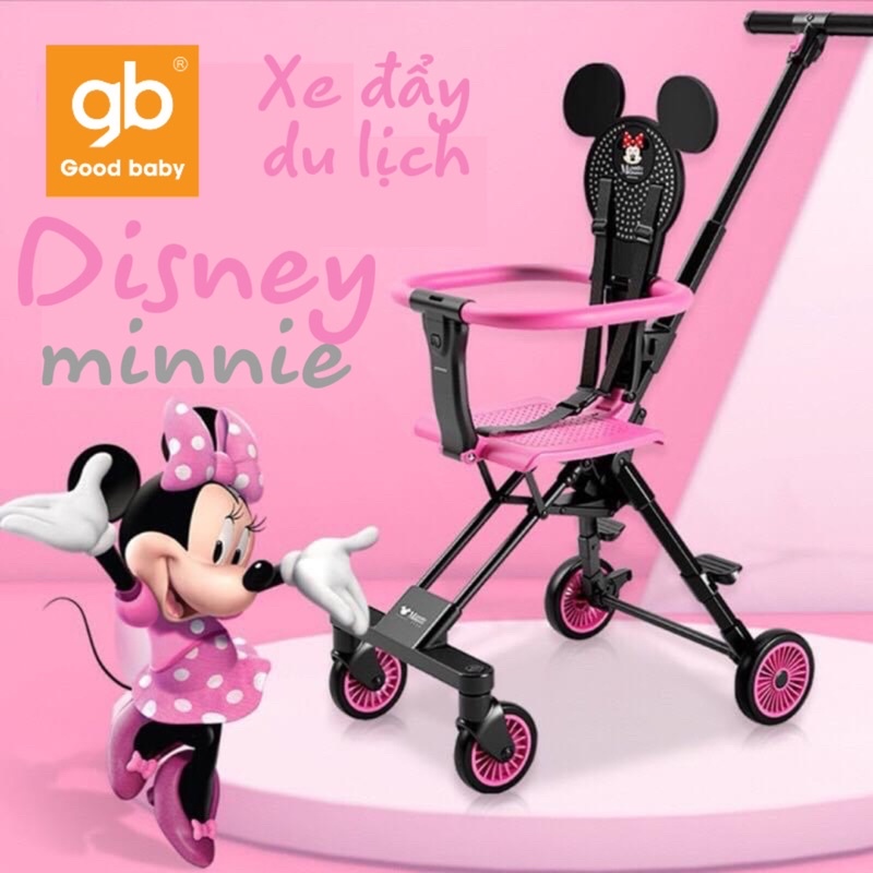 Xe đẩy gấp gọn Playkids Disney Mickey gấp siêu gọn chính hãng