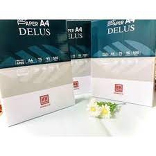 Giấy in A4 Double a, Plus, Hồng hà cao cấp