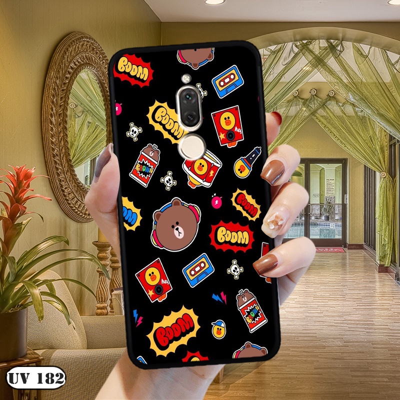 Ốp lưng  HUAWEI Nova 2i - Lưng nhám viền dẻo in 2D