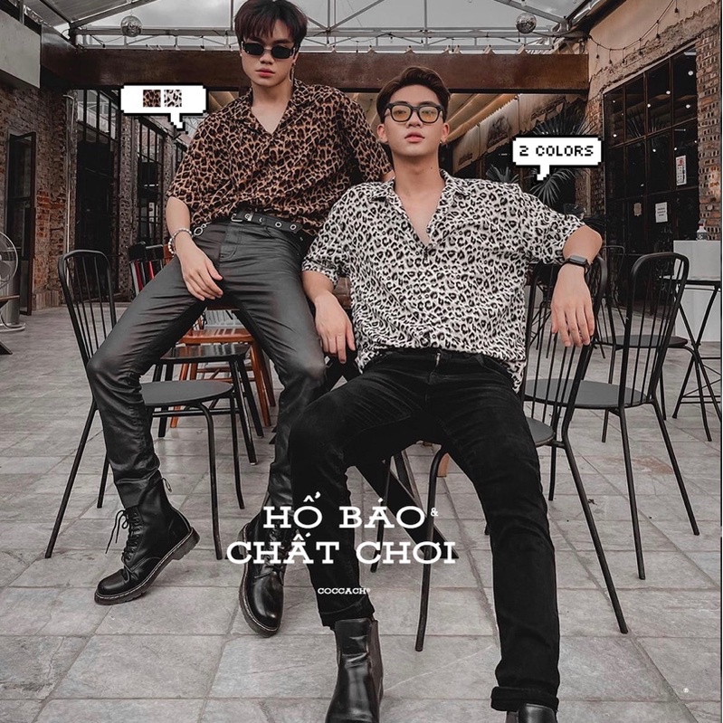 Áo sơ mi nam nữ cao cấp da báo CCS60 by COCCACH