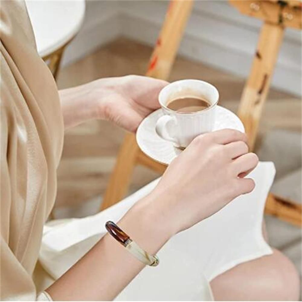 Vòng tay ống tre acrylic quà tặng ngày lễ tình nhân phong cách cổ điển quyến rũ cho nữ