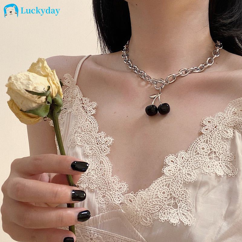Dây Chuyền / Vòng Tay Hợp Kim Mặt Hình Trái Tim Xinh Xắn Cho Nữ