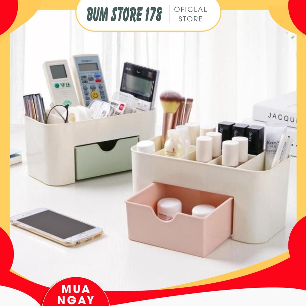 Khay Đựng Mỹ Phẩm Nhựa Nhiều Ngăn Đa Năng