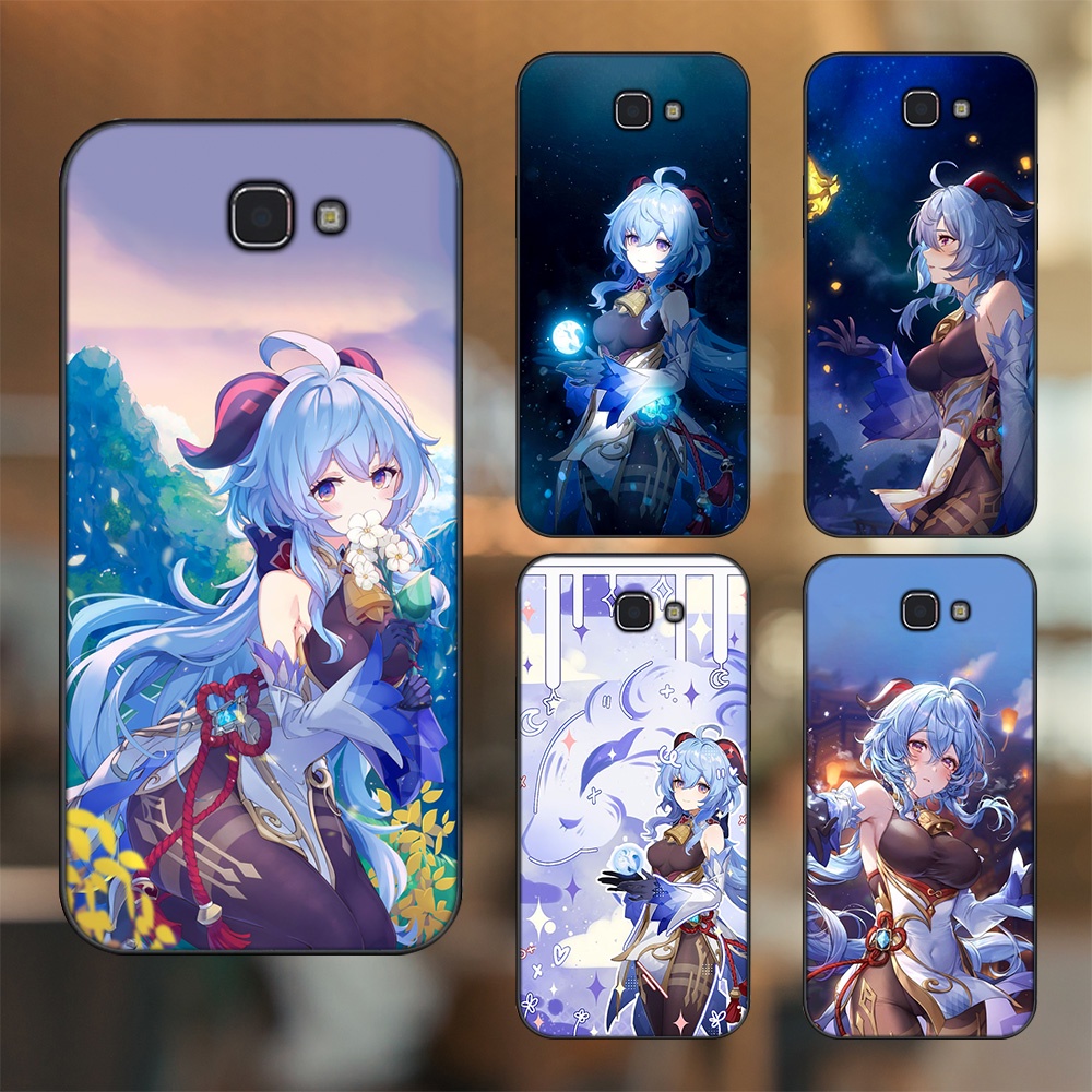 Ốp lưng Samsung J5 Prime, J7 Prime viền đen in hình Ganyu Genshin Impact