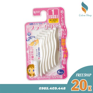 OKAMURA - Bàn chải kẽ răng cao cấp Nhật dạng chữ L gói 6 chiếc- DR.POLIR (Japan)