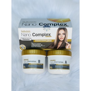 Kem Duỗi thẳng tóc Cao Cấp với công nghệ Nano Complex (mới) thương hiệu LAVOX 2x150ml - Cải thiện tóc hư tổn