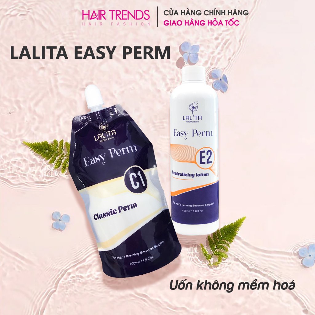 (CHÍNH HÃNG) Cặp uốn tóc LALITA EASY PERM-Uốn không mềm hoá, đơn giản hóa kỹ thuật uốn tóc
