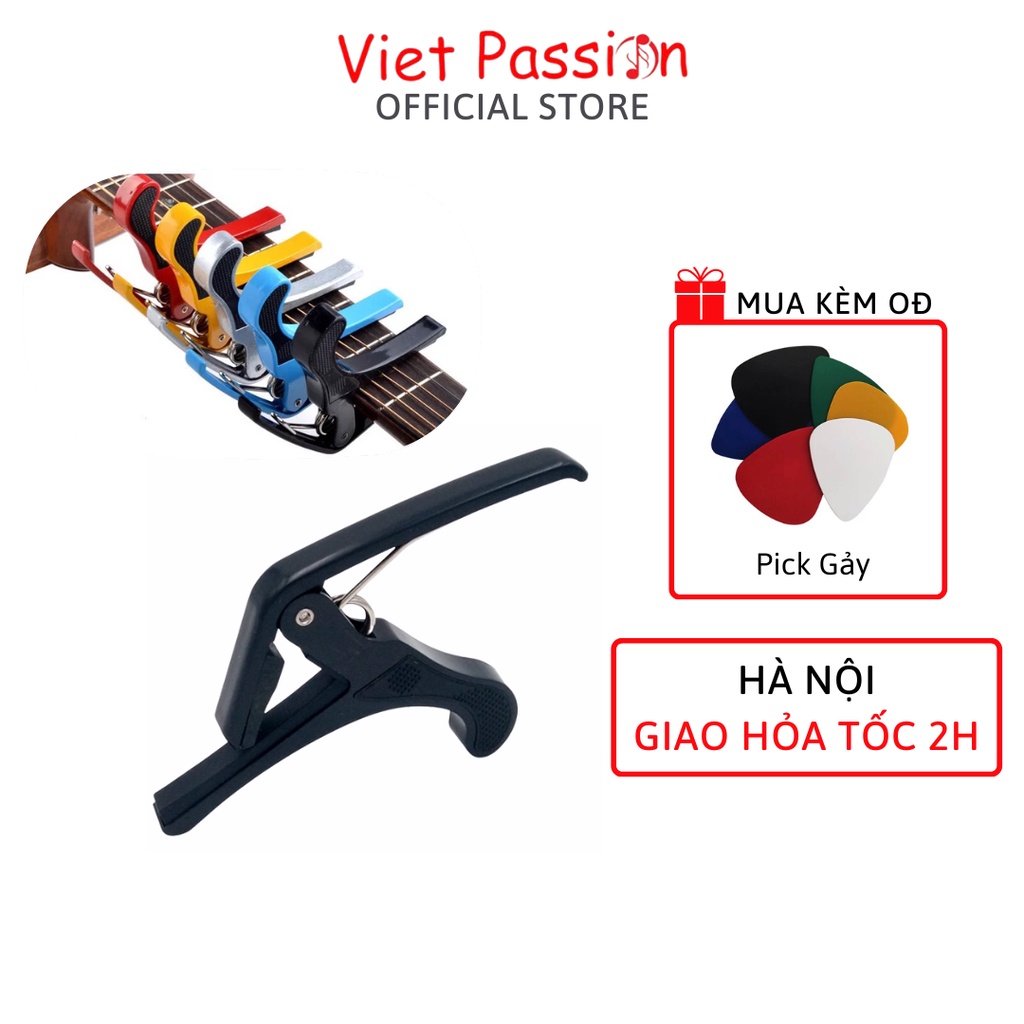 Kẹp capo guitar classic acoustic kim loại Viet Passion lên tông hạ tông hợp kim bền đẹp cho mọi loại đàn ghita