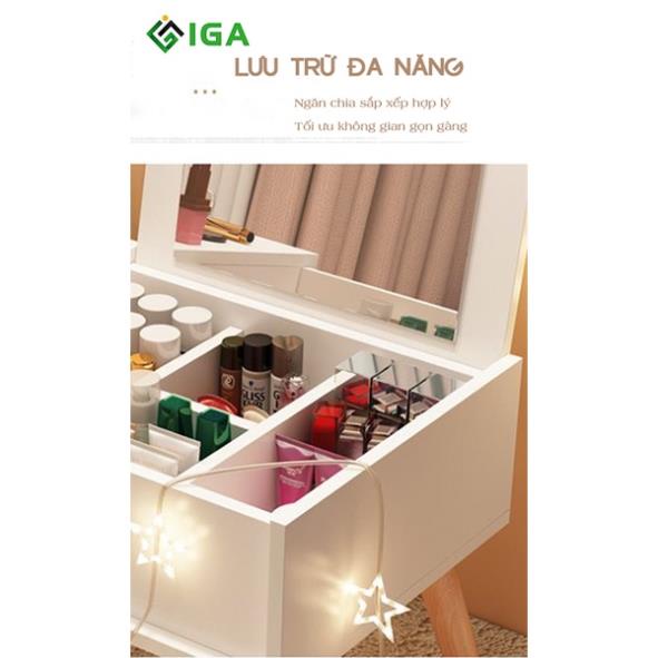 Bàn Trang Điểm Mini Đa Năng có thể làm tủ đầu giường IGA - GP152