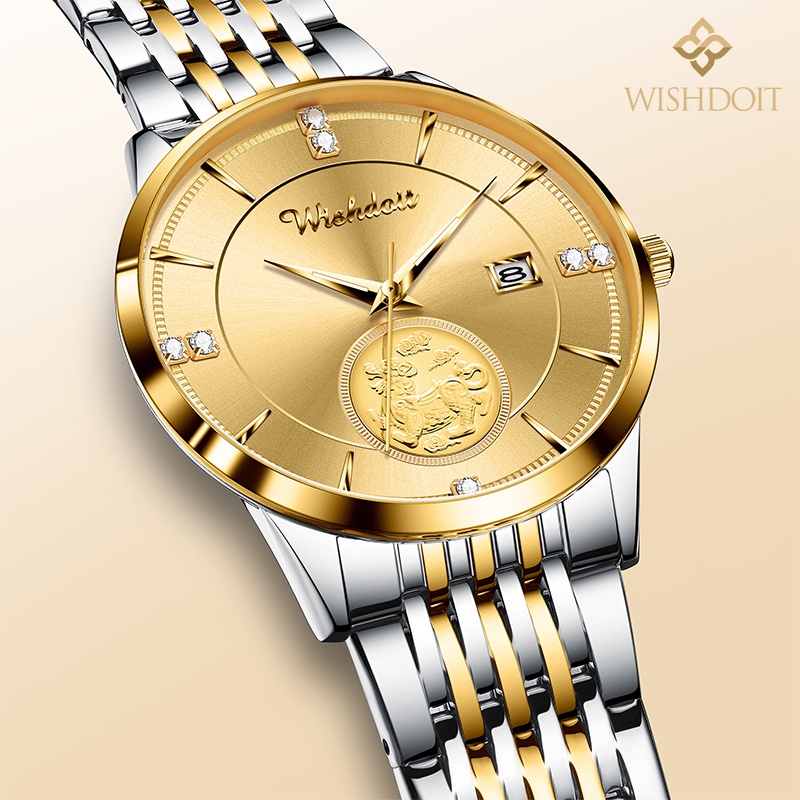 Đồng hồ quartz chất liệu thép không gỉ WISHDOIT | BigBuy360 - bigbuy360.vn