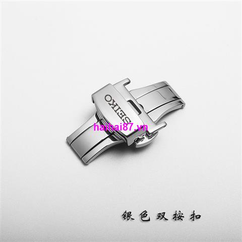 Dây Đeo Đồng Hồ Khóa Đôi Bằng Thép Cao Cấp Cho Seiko