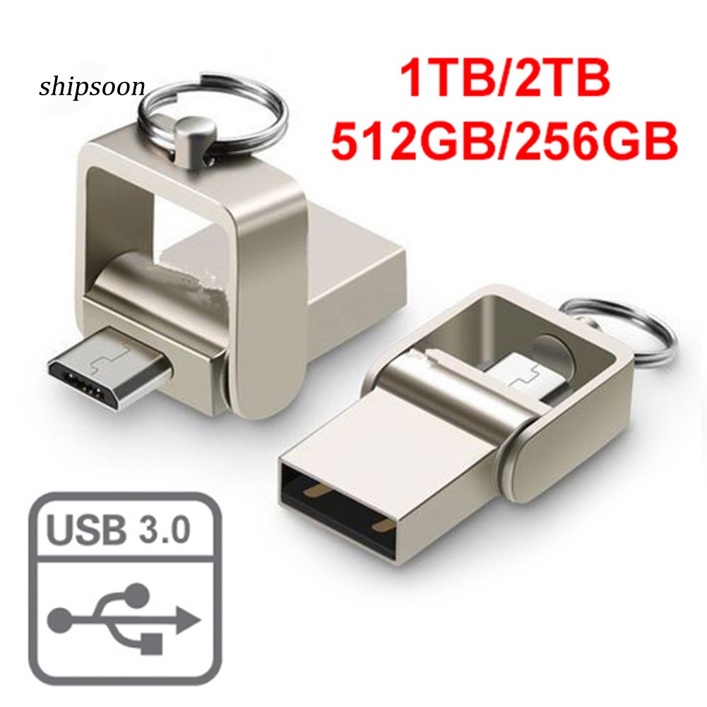 Ổ USB 2 đầu cắm Micro USB và USB 3.0 tiện dụng nhiều dung lượng 256GB/512GB/1TB/2TB | BigBuy360 - bigbuy360.vn