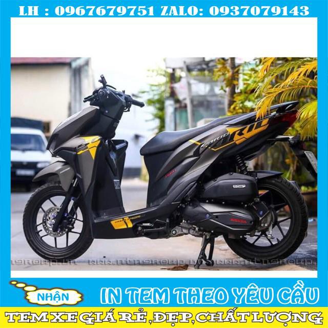 Tem rời Vario 150 dán xe vàng cát