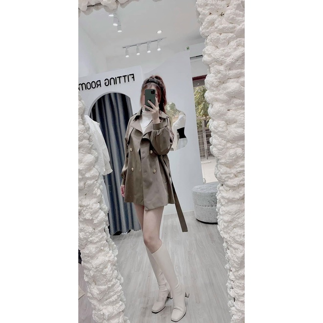 [ Hàng Cao Cấp Loại 1 + Ảnh Thật] Áo Măng Tô Bo Tay Hàng Đẹp Dễ Thương Ann Boutique - 123 | BigBuy360 - bigbuy360.vn