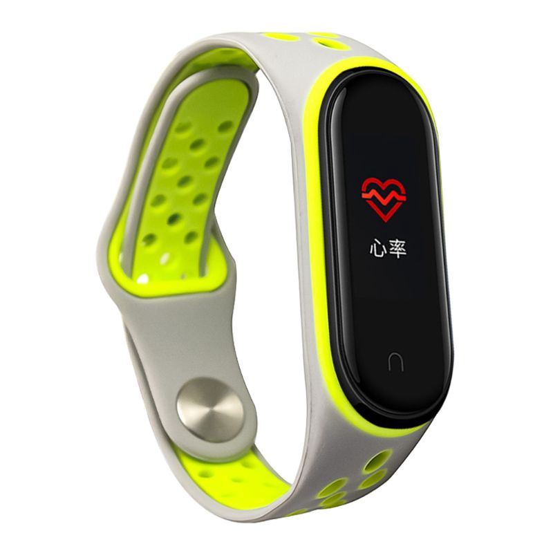 Dây silicon đeo cổ tay thời trang thay thế đồng hồ thông minh Xiaomi Miband 4 3