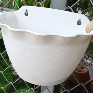 Chậu ốp tường trắng