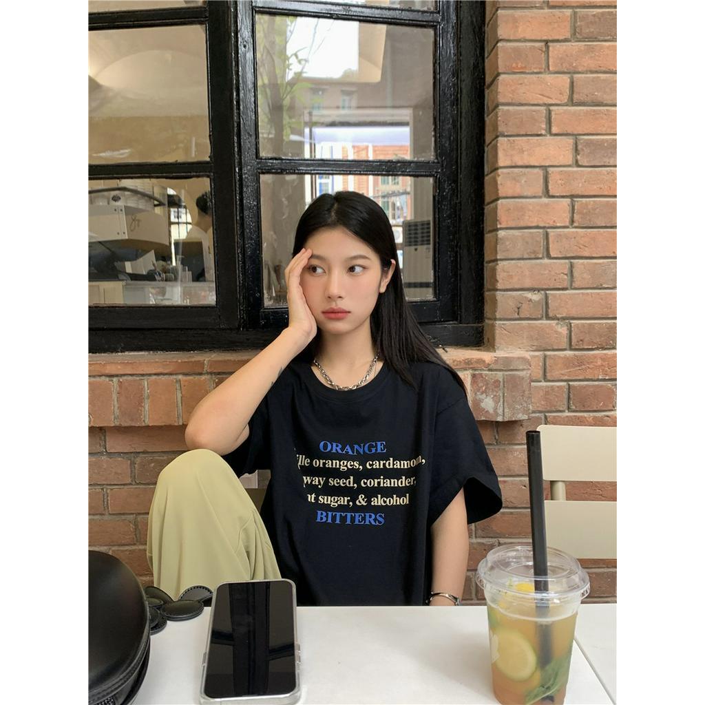 Áo Thun In Chữ Phong Cách Retro 53048