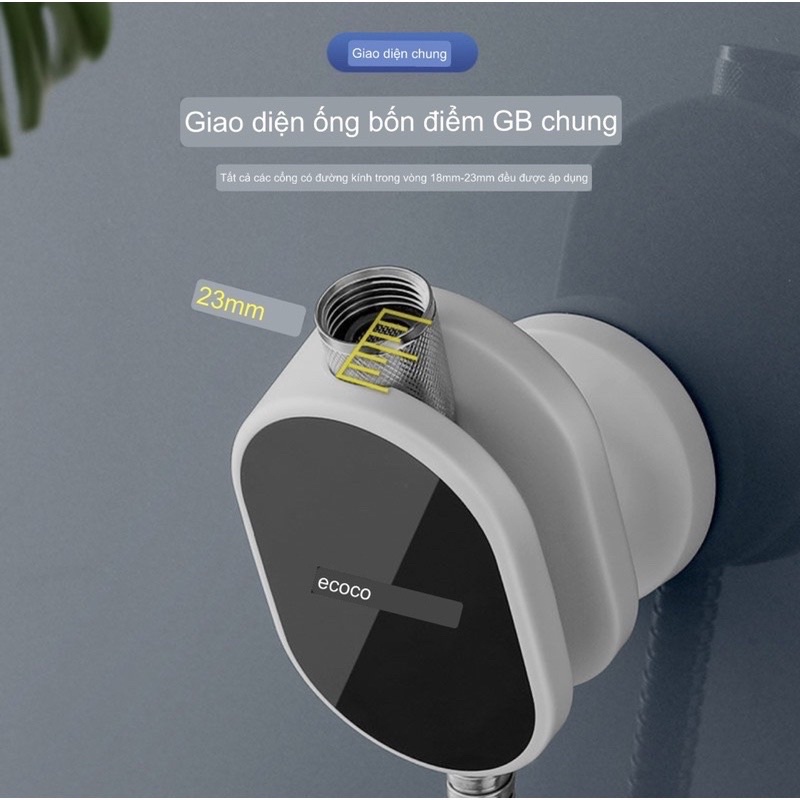 Móc treo vòi hoa sen 360 độ Ecoco không khoan tường | Móc treo chổi, vòi xịt, cài đồ dùng đa năng cao cấp mẫu mới 2022