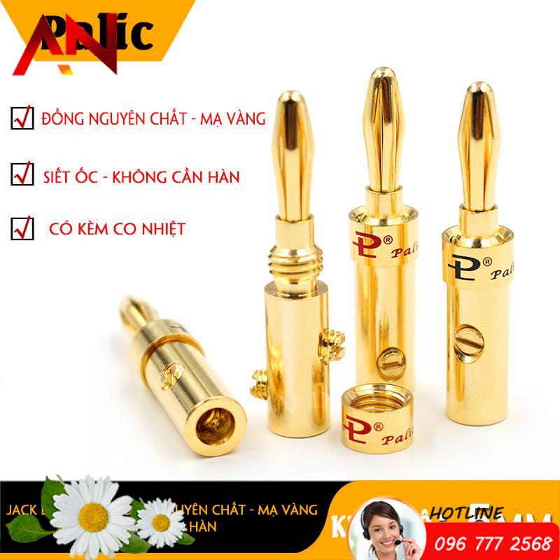 1 Jack bắp chuối loa Palic - Siết 2 ốc chắc chắn - KHÔNG Cần hàn