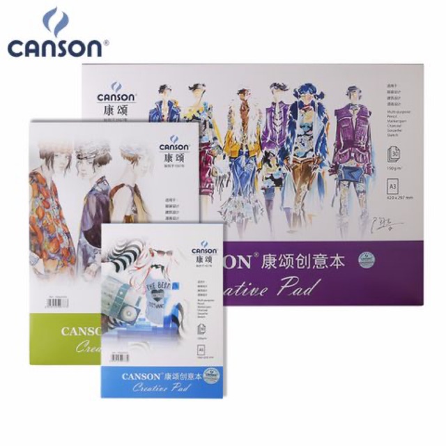 [ LỖ STORE ] Sổ Canson Creative Pad - 160gsm 30 tờ