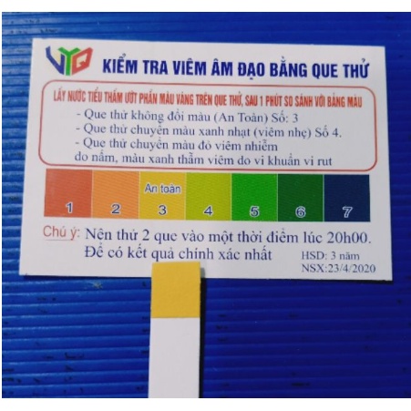 Que thử viêm nhiễm nấm âm đạo Test nhanh ngứa phụ khoa chuẩn xác cho cô bé FSHOPP5