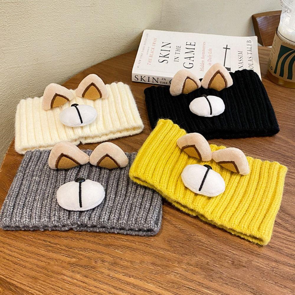 Băng Đô Len Co Giãn Hình Gấu Dễ Thương