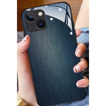 Ốp Điện Thoại Mặt Kính Cường Lực Vân Gỗ Chống Sốc Cho Iphone 11 đến 13