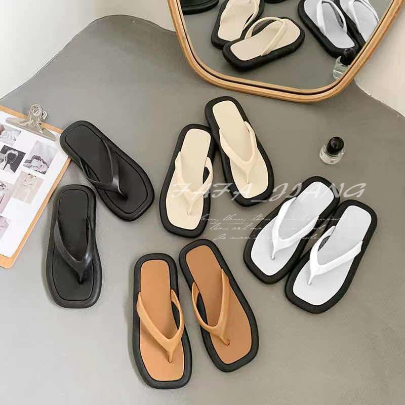 Dép Sandal Đế Dày Phong Cách Phương Tây Thời Trang Mùa Hè Cho Nữ