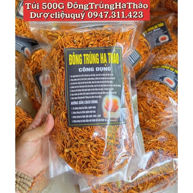 ⚡️Cam Kết Đẹp⚡️ Đông trùng Hạ thảo khô 500gr nguyên chất