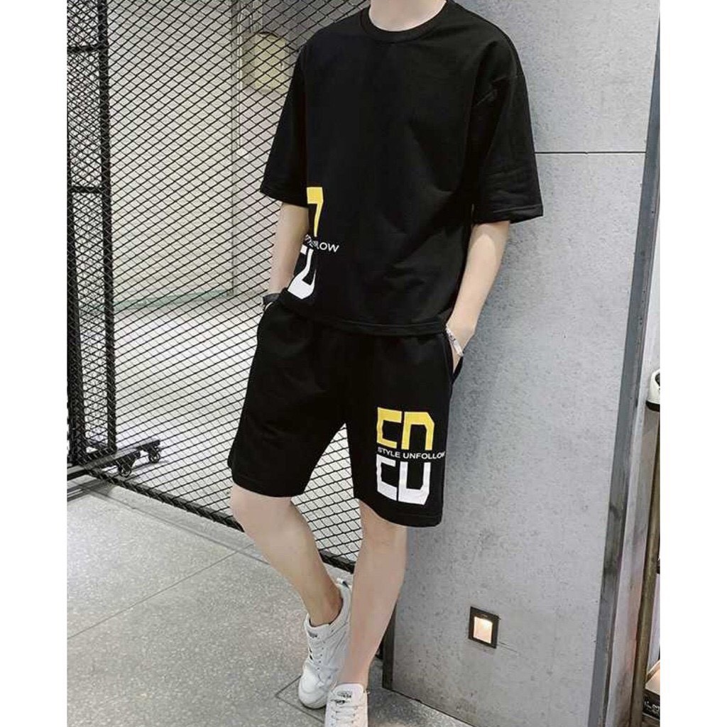 Đồ bộ nam nữ unisex mùa hè chất mè xịn co giãn 4 chiều thoáng mát (unfolow)