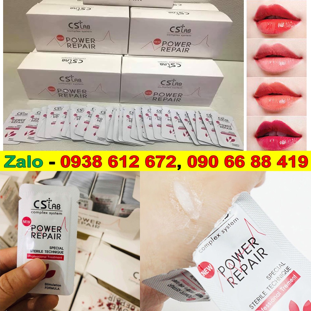 Hộp 100 gói Dưỡng CS LAB Hàn Quốc sau phun xăm Môi mày - Dưỡng ẩm tốt tái tạo làn da mày môi hiệu quả sau phun xăm