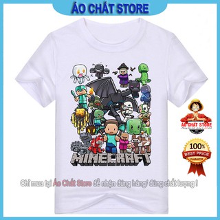 Áo thun bé trai Minecraft cho trẻ em | Áo Minecraft mẫu mới MC30 | Áo Chất Store