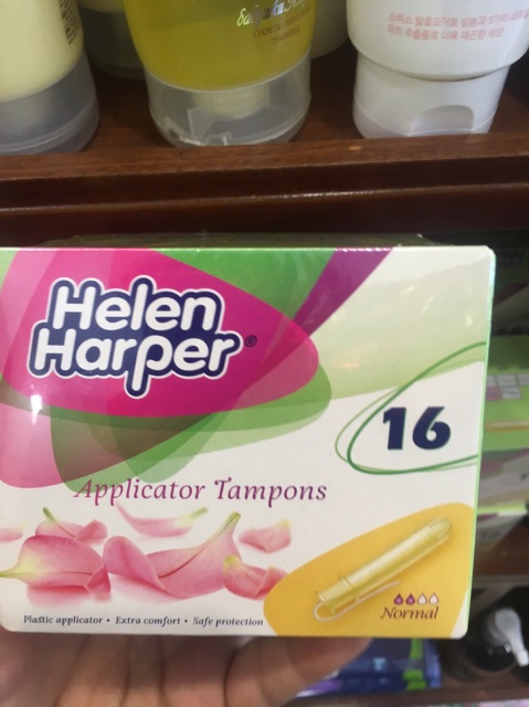 Băng vệ sinh dạng ống có cần đẩy Helen Harper Tampon Normal