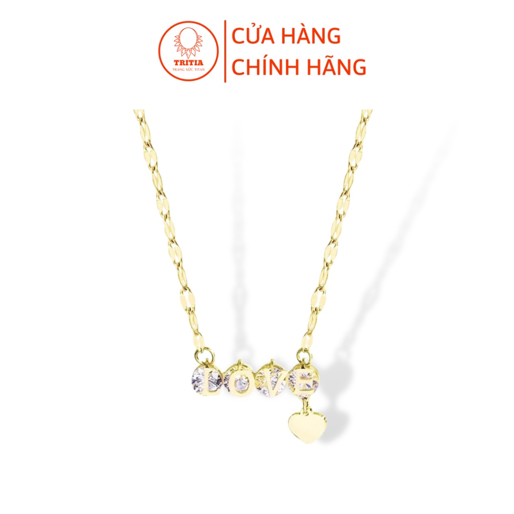 Dây chuyền Titan hình chữ LOVE Tritia DC12