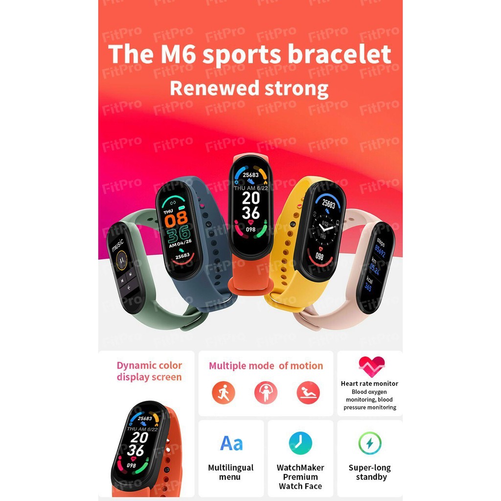 Đồng Hồ Xiaomi  , Miband 4 - Vòng đeo tay thông minh Mi band 6