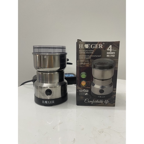 Máy xay cà phê ,ngũ cốc mini HAEGER HG-7113 300w Máy xay ngũ cốc, gia vị mini bằng thép đa năng