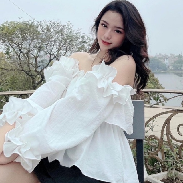 Pass áo trễ vai new 100%