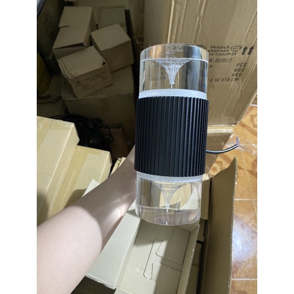 Đèn tường trang trí hình giọt nước, hình tháp, kim cương đổi 3 màu ánh sáng vàng-tím-xanh