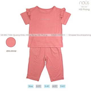 Bộ Lửng Bé Gái Mầu Hồng Nous (Size 2-3 Tuổi Đến 5-6 Tuổi)
