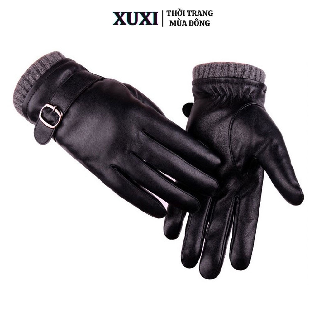 Găng Tay Mùa Đông Cho Nam Chống Rét Chất Liệu Da Cao Cấp Xuxi Găng Tay Đi  Xe Máy Mùa Đông Chống Lạnh Giữ Ấm Tốt | Shopee Việt Nam