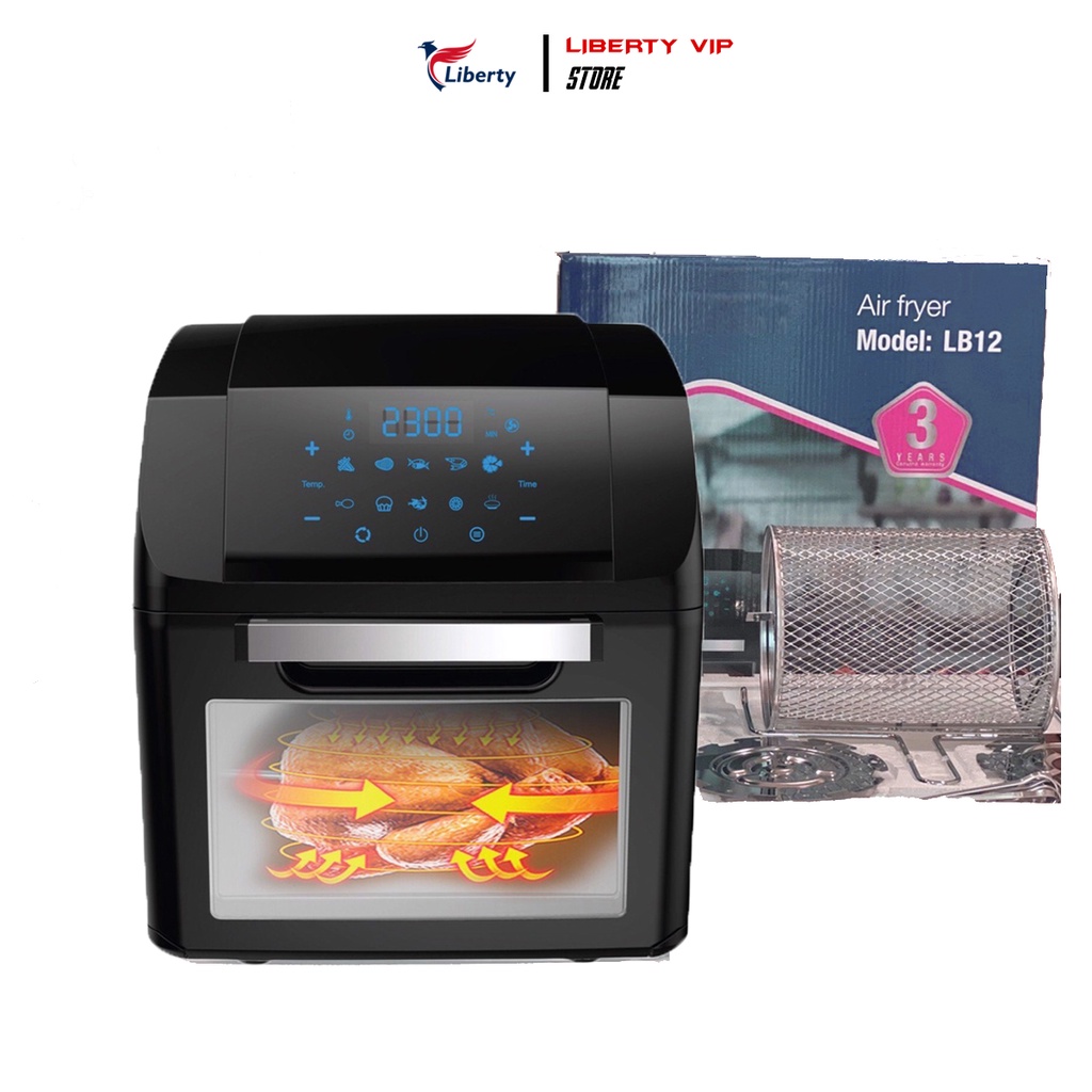 Nồi chiên không dầu Liberty kết hợp lò nướng đa năng dung tích 12L Hàng chính hãng Bảo hành 3 Năm