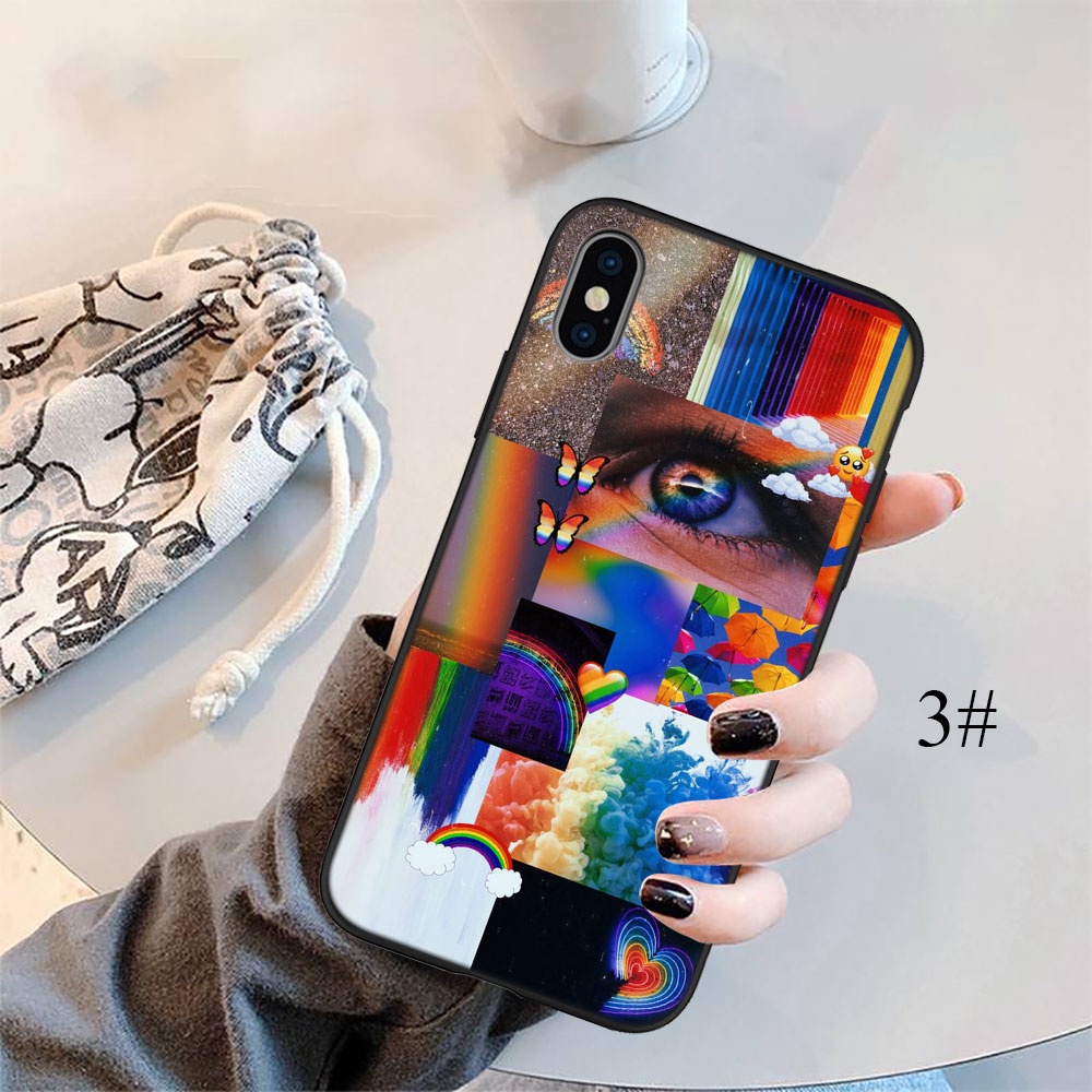 Ốp Điện Thoại Họa Tiết Cầu Vồng LGBT CA52 Cho iPhone 5 5S 6 6S 7 8 11 Pro Max Plus SE XR
