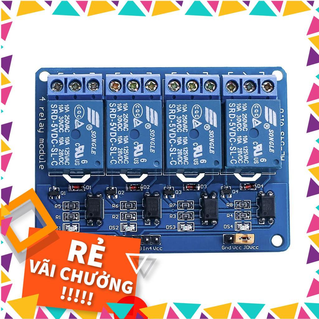 [GIÁ SỐC] Relay 4 kênh 5V