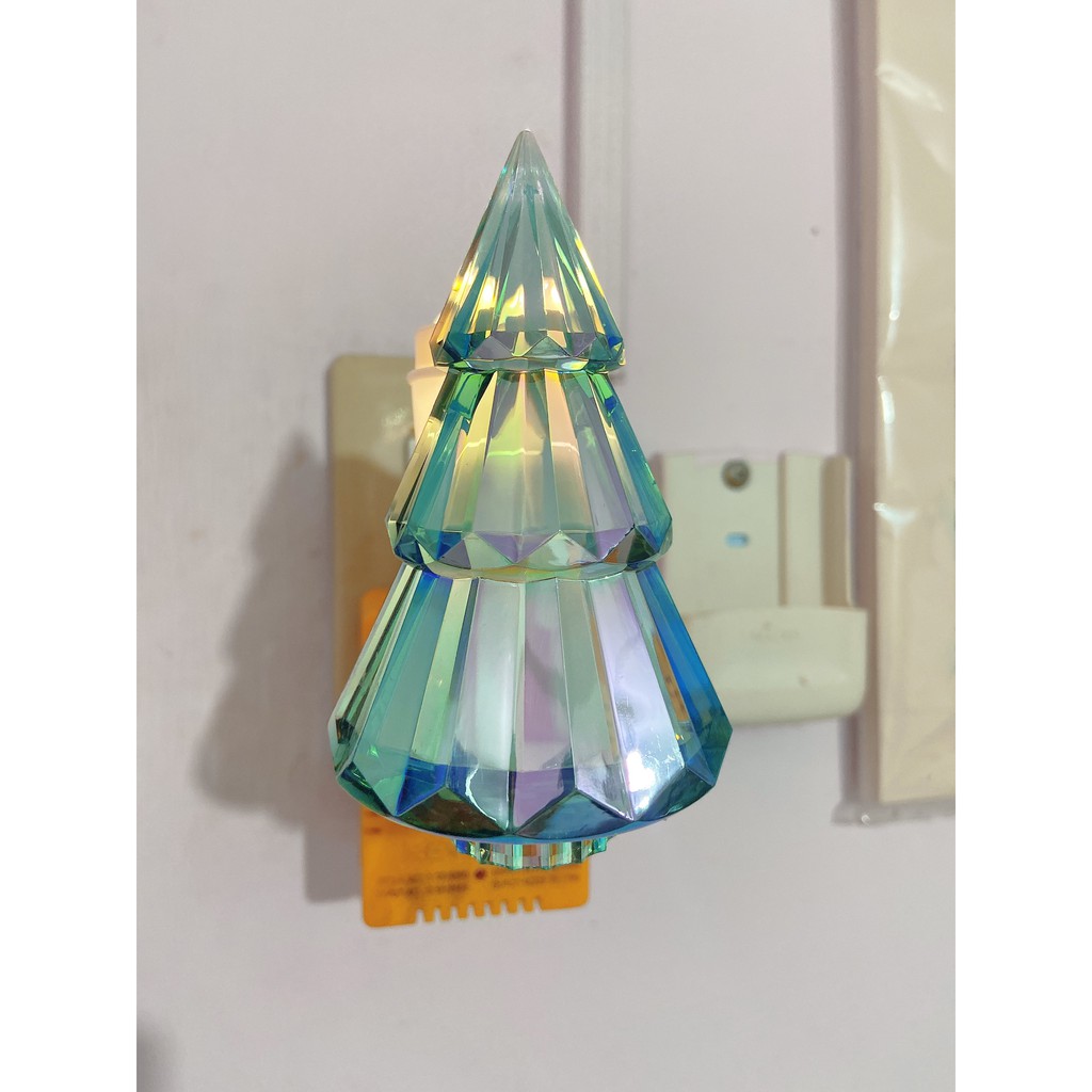 ĐIỆN 110V đèn xông tinh dầu BBW 2 Tone / Metallic / Pointsettia Night Light máy khuếch tán tinh dầu Bath & Body Works