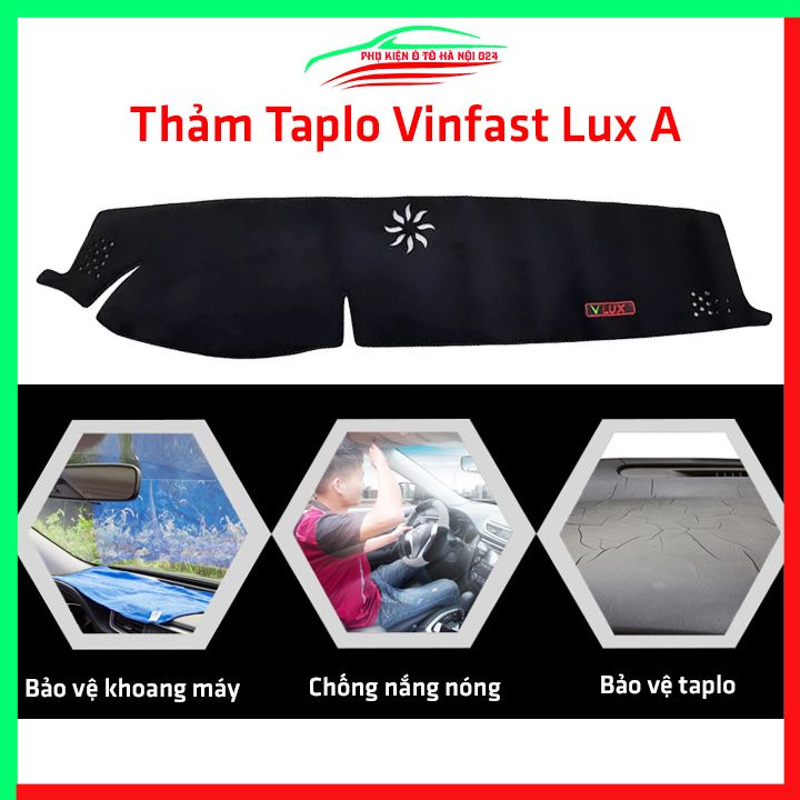 Thảm taplo xe ô tô Vinfast Lux A chống nắng nóng làm mát xe mở rộng tầm nhìn