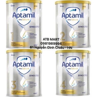 Sữa APTAMIL ÚC 900gr đủ 4 số (Mẫu mới, date 2/2024)