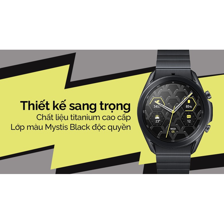 [Mã 44ELSALE1 giảm 5% đơn 3 Triệu] Đồng hồ thông minh Samsung Galaxy Watch 3 45mm Titanium - Chính hãng SSVN.